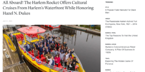 Screen shot of Harlem World article
