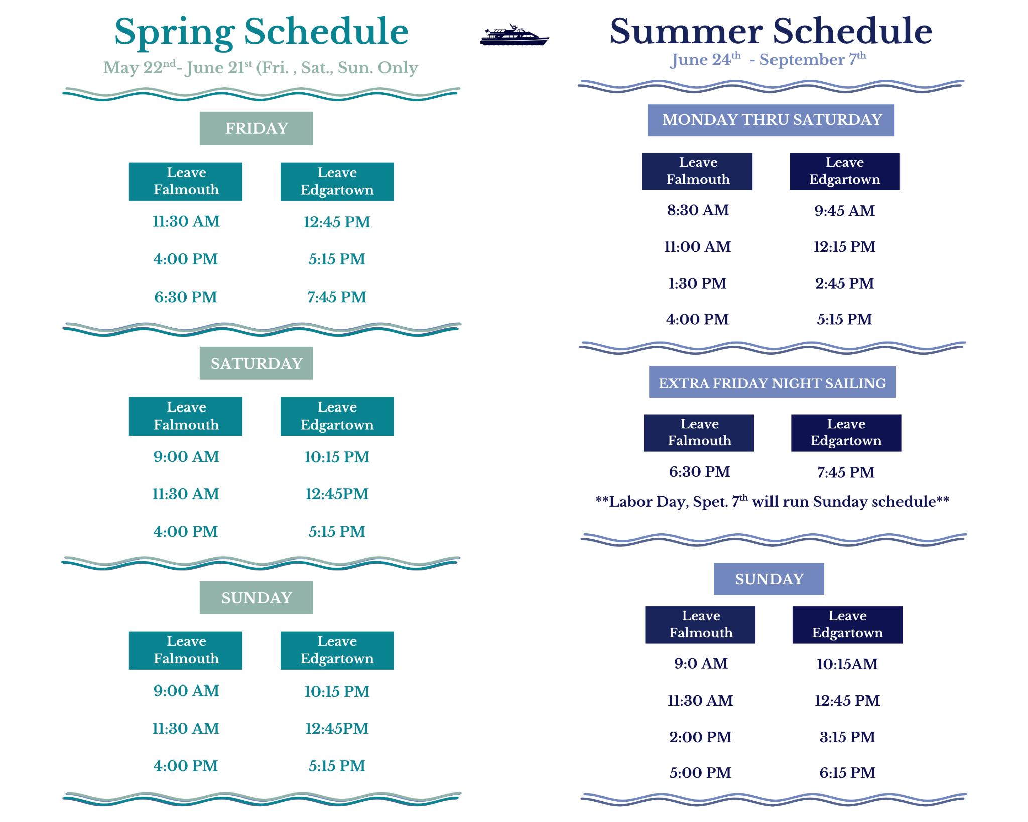 Ferry Schedule
