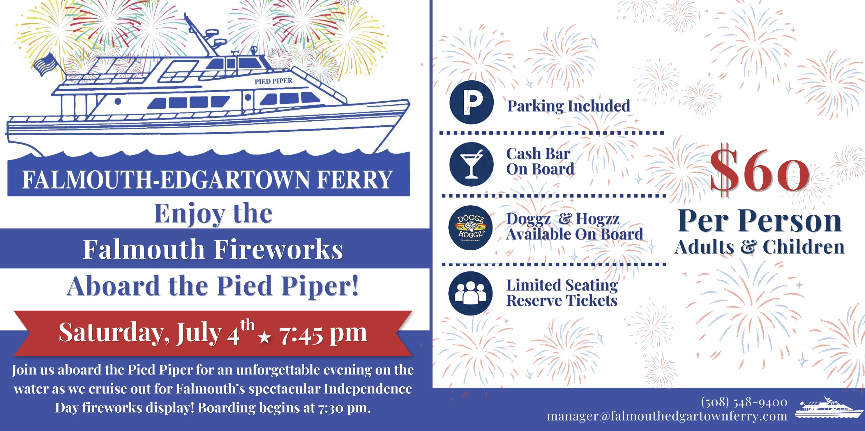 Falmouth Fireworks Cruise